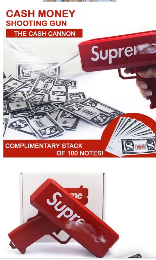 pink supreme money gun