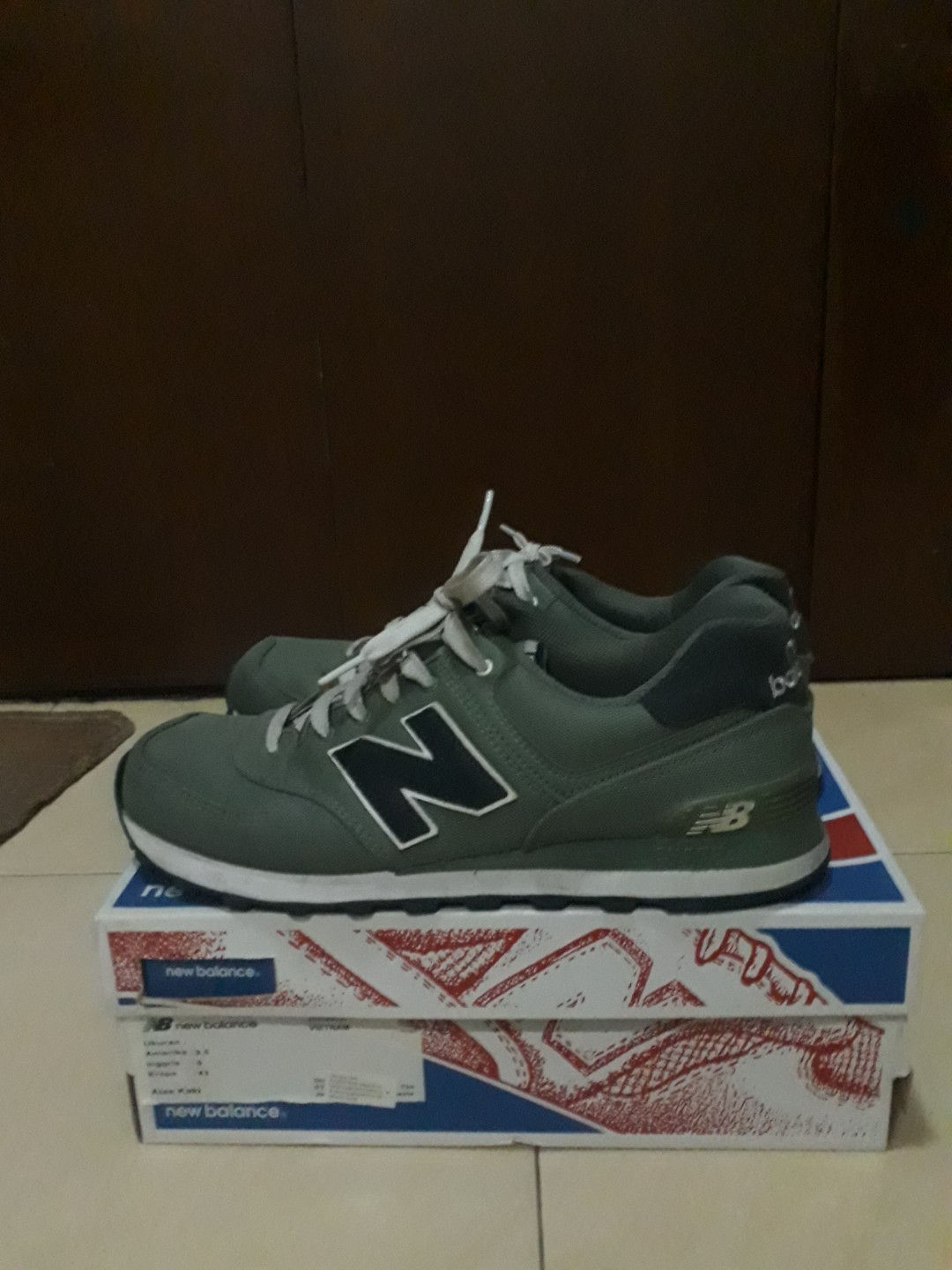 new balance 574 dark green