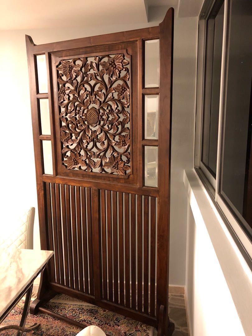 Solid Teak Wood Room Divider Home Decor Furniture Solid Teak Wood Room Divider Home
