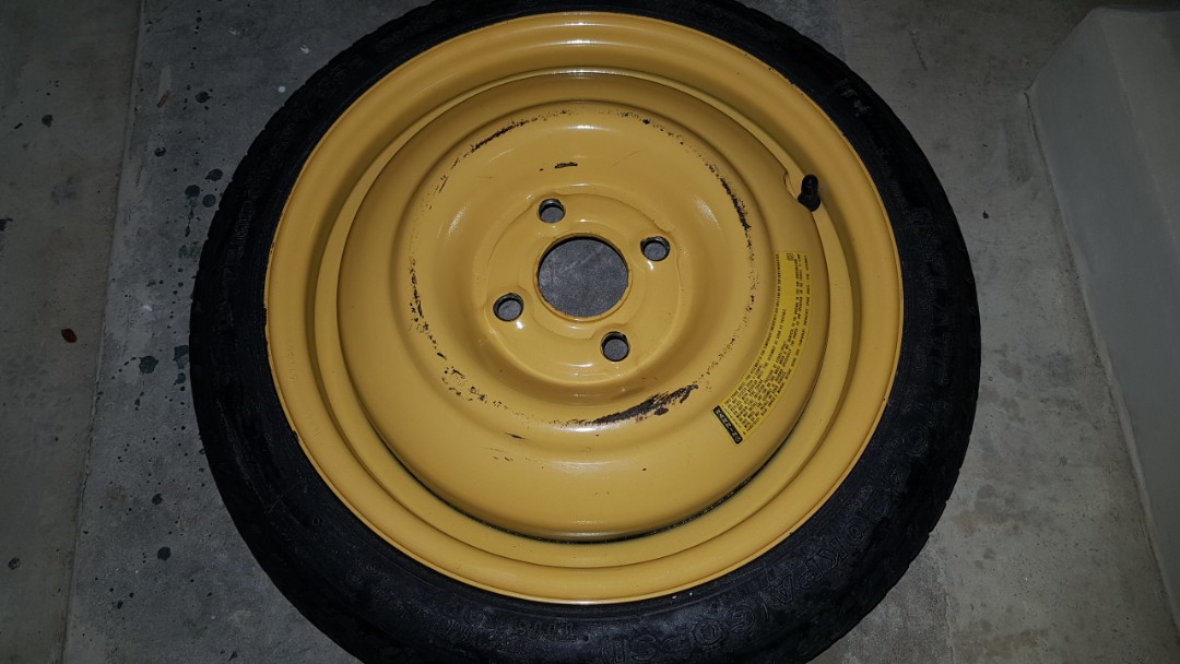 Spare tyre from Honda jazz gd1, Car Accessories, Tyres & Rims on Carousell