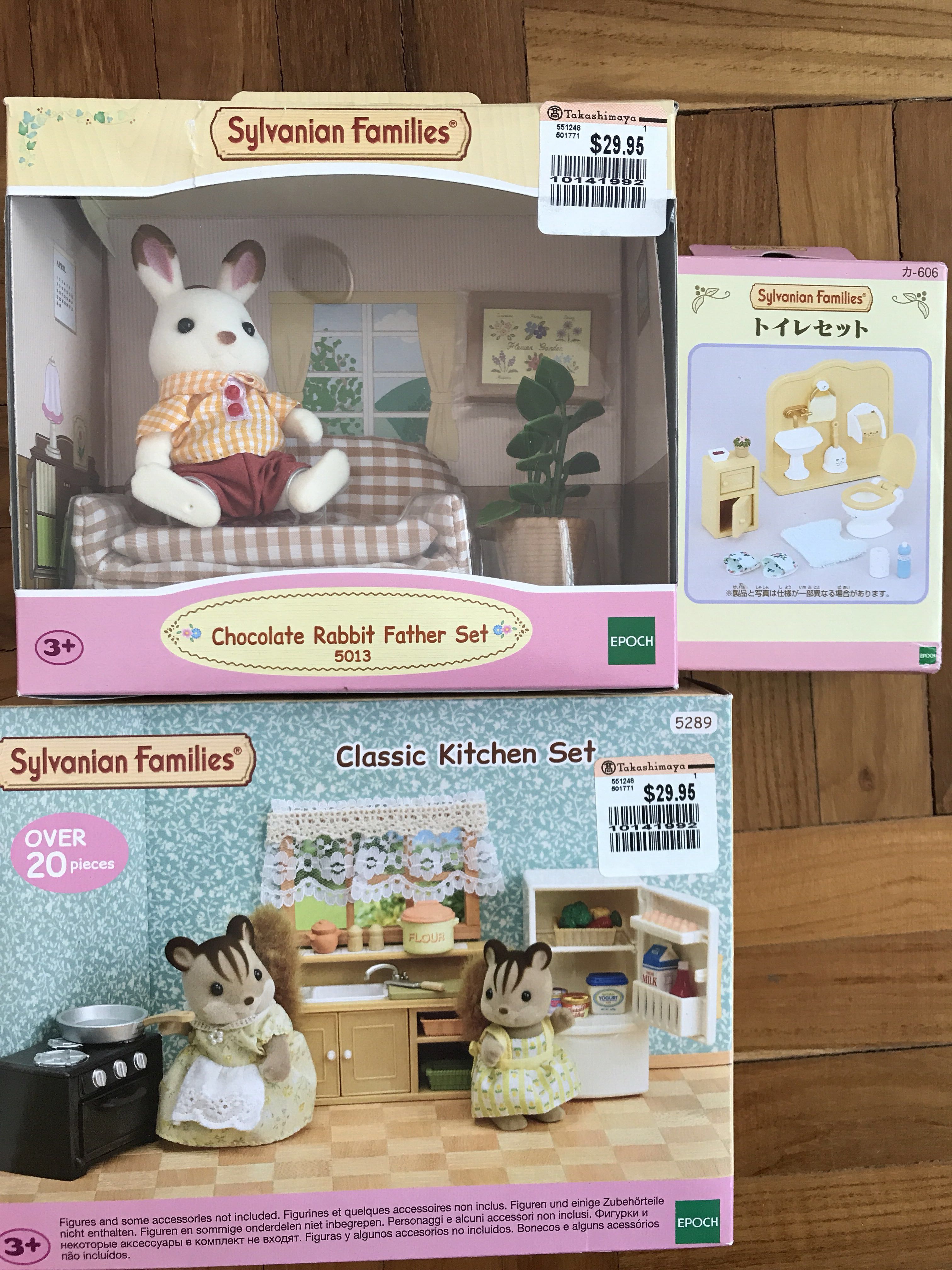 sylvanian families classic kitchen set