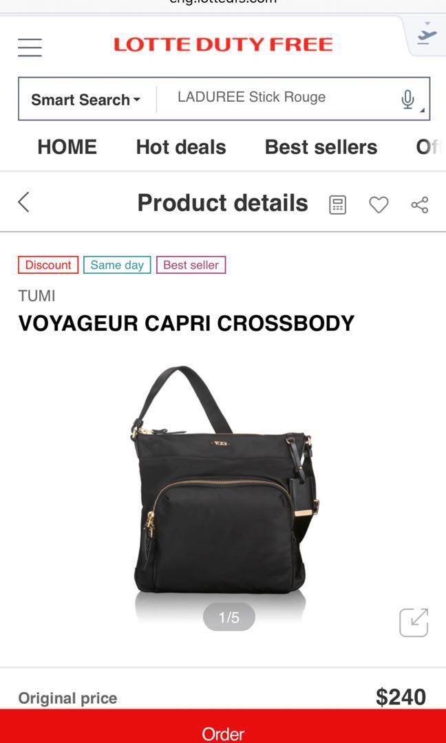 Tumi Voyageur Capri Crossbody bag, Women's Fashion, Bags & Wallets