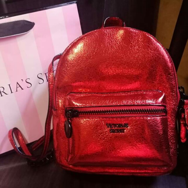 victoria secret backpack red