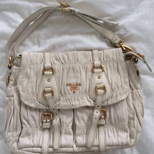 Prada ruffle bag on sale