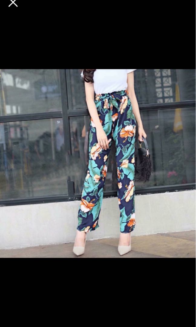 White top floral Pants terno (Category: Blouses) located in Manila. Submitted by shoptofabonline (Listing ID 173441736, Image 2). Description: White top floral pants terno Product code JA06041829-8175 Fabric cotton and broad Free size Price P390 #casualtop #plainwhite #whitetop #floralpants.