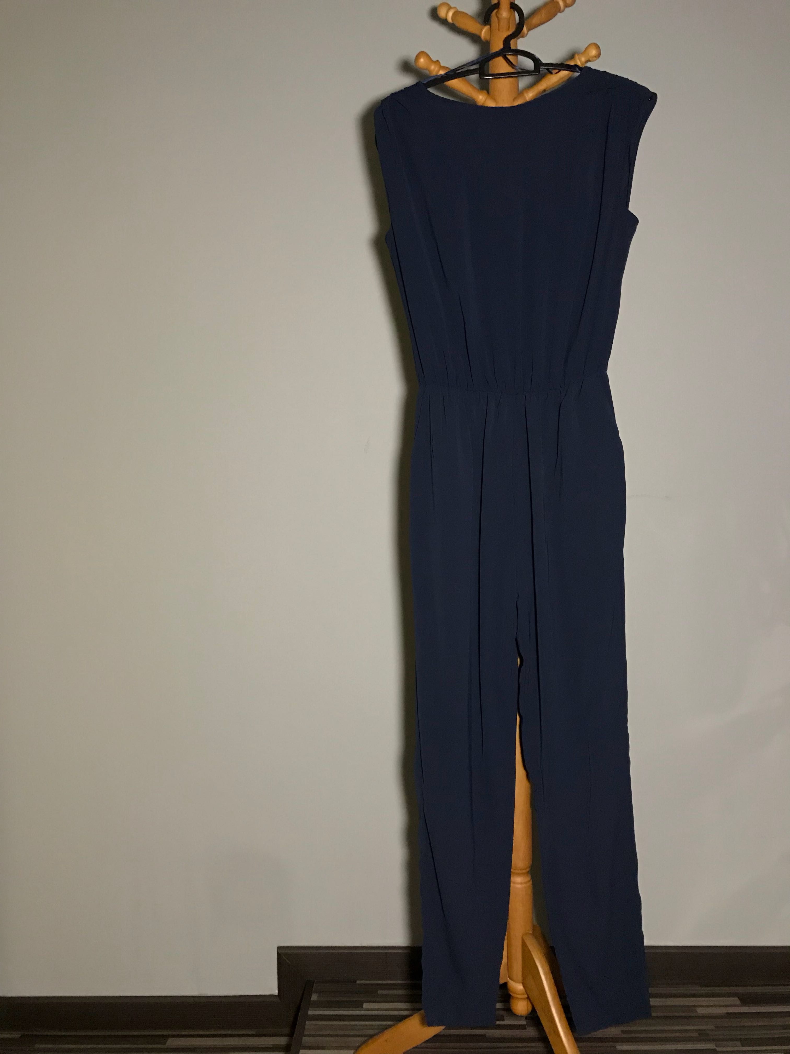 Zara Basic Jumpsuit black-dark blue elegant Fashion Trousers Jumpsuits 