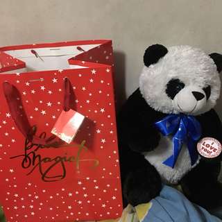 panda teddy bear blue magic price