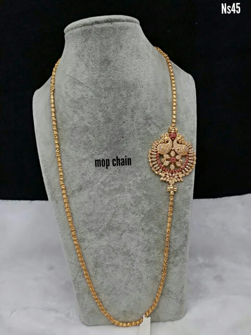 24k Gold Plated Thail Mop Chain, Women 