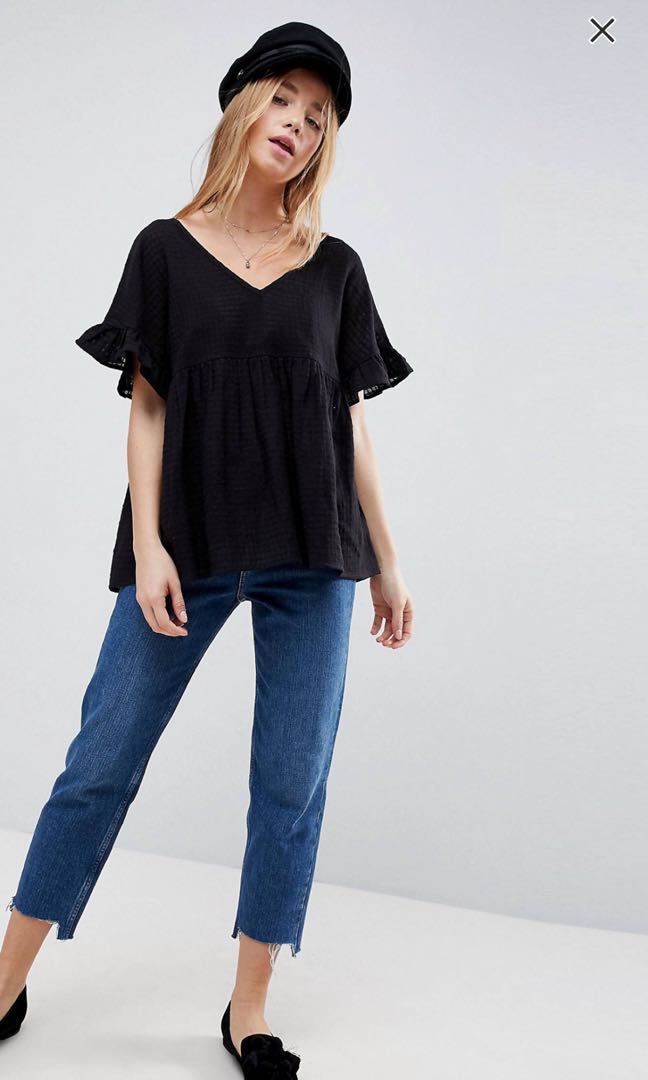cotton smock top