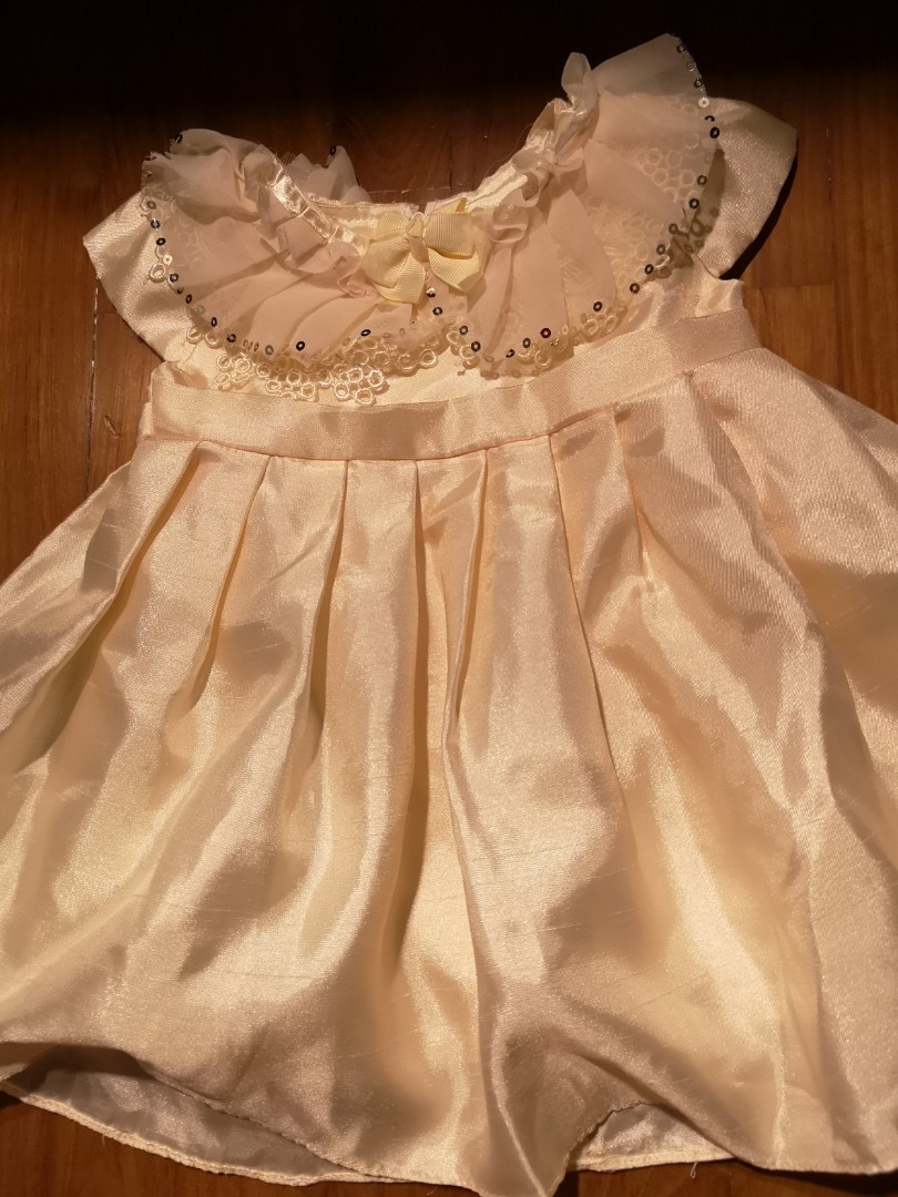 golden dress for baby girl