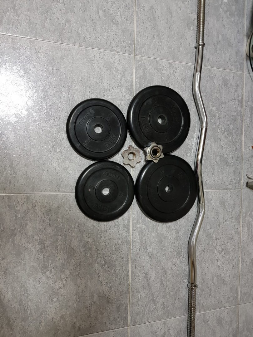 Barbell & Weights, Sports Equipment, Exercise & Fitness, Cardio