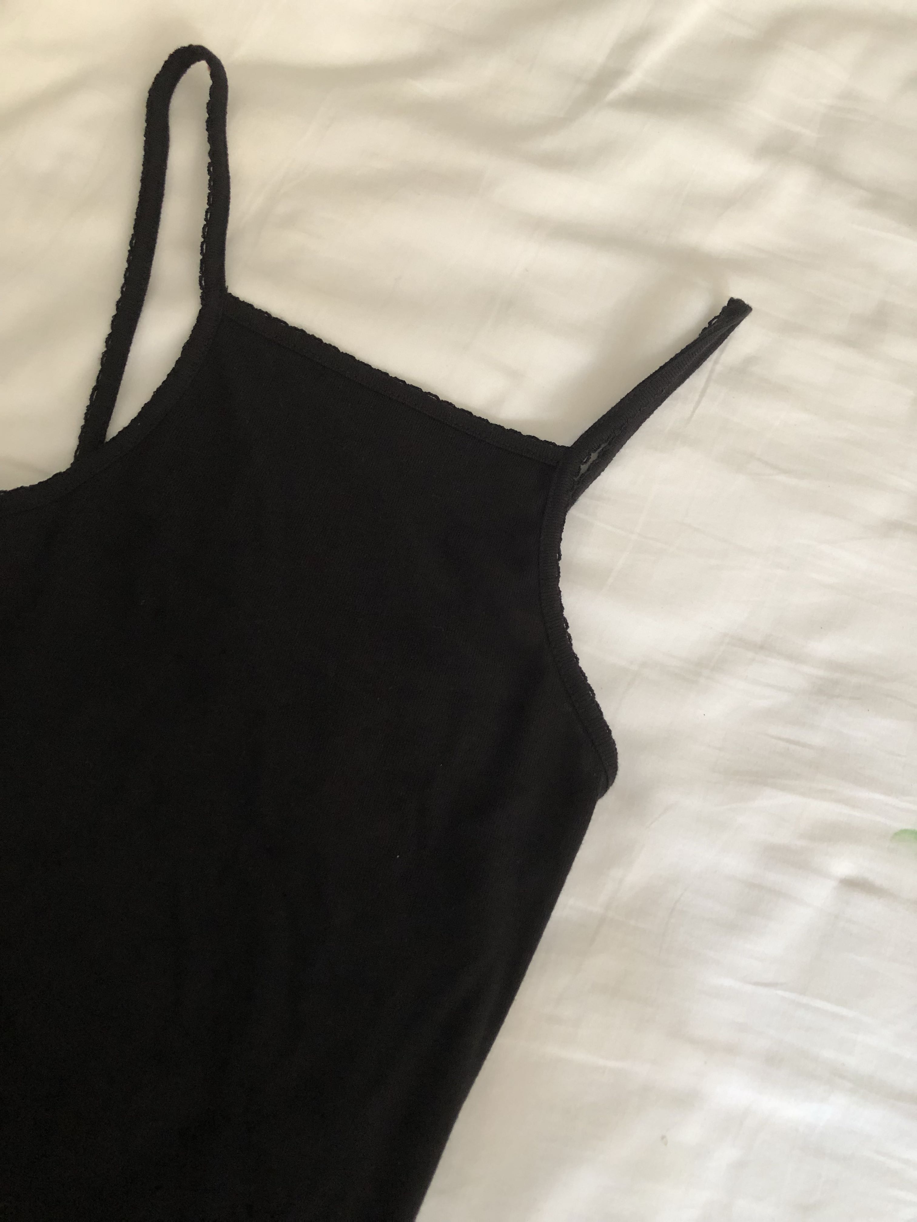 black long sleeve halter top