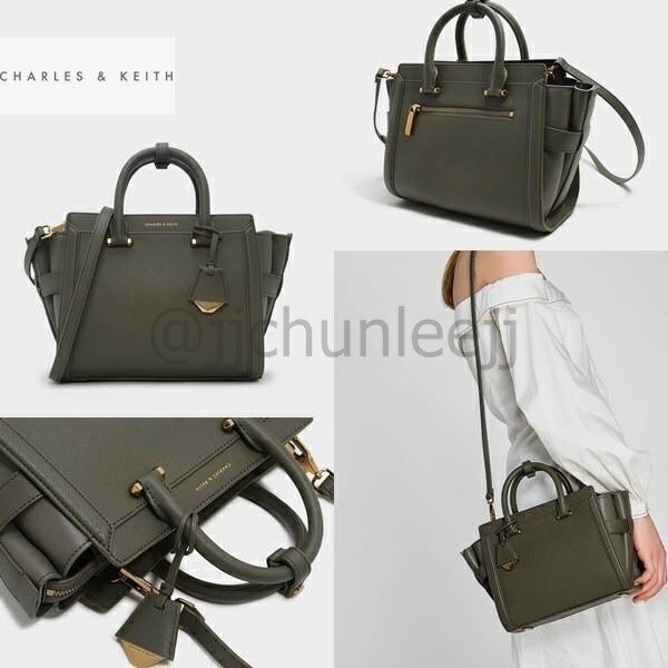 Charles and keith sales boxy trapeze bag