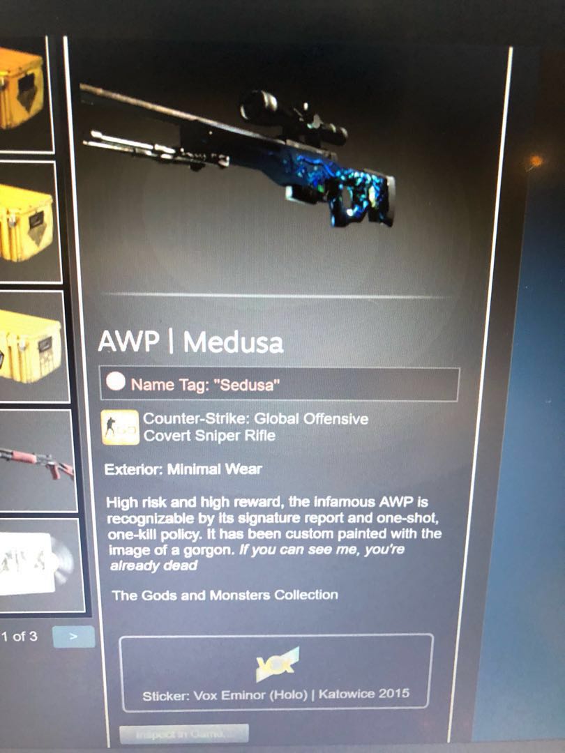 CSGO Awp medusa, Video Gaming, Gaming Accessories, Game Gift Cards ...