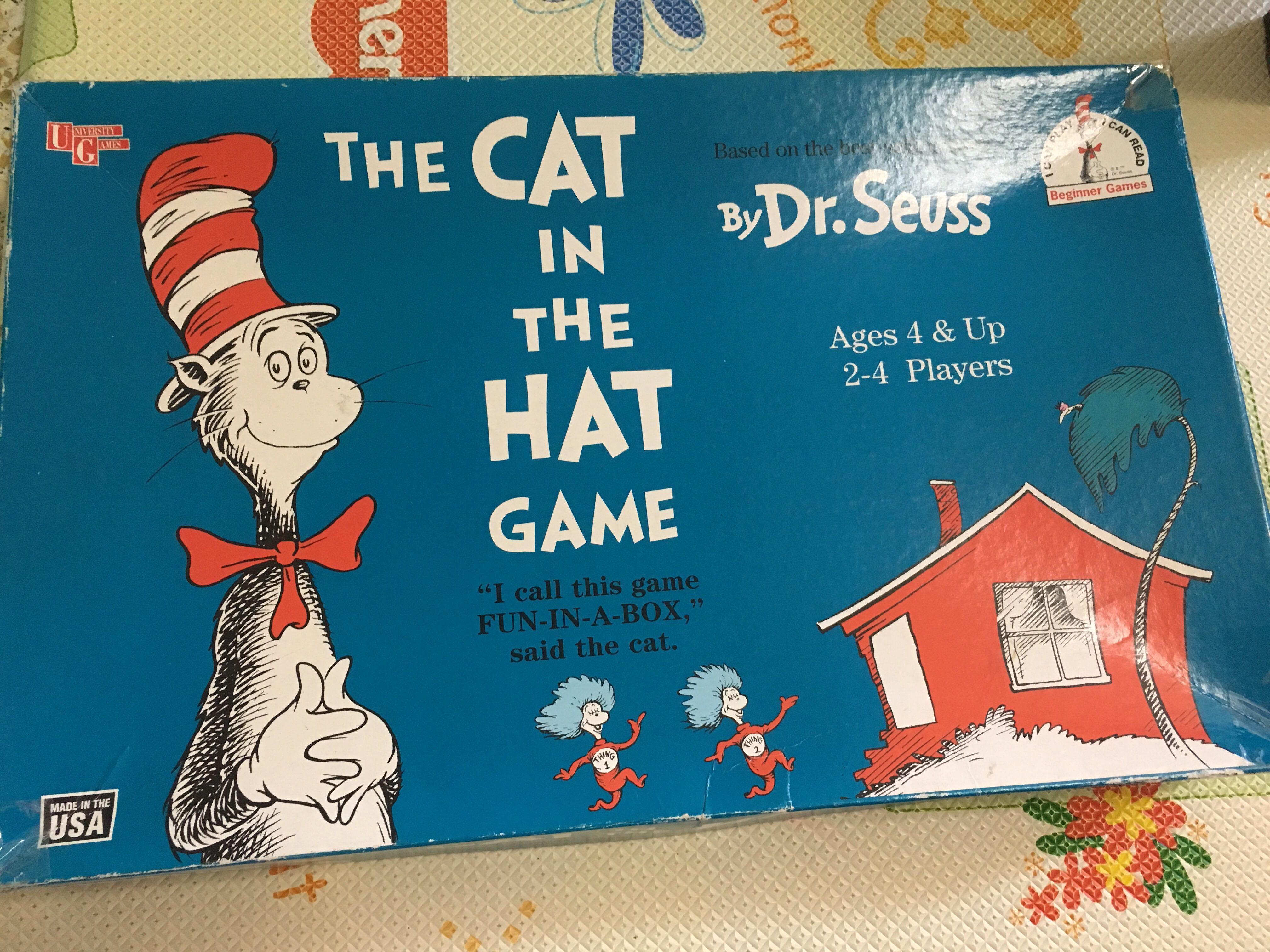 Dr Seuss The Cat In The Hat Game By University Games Toys