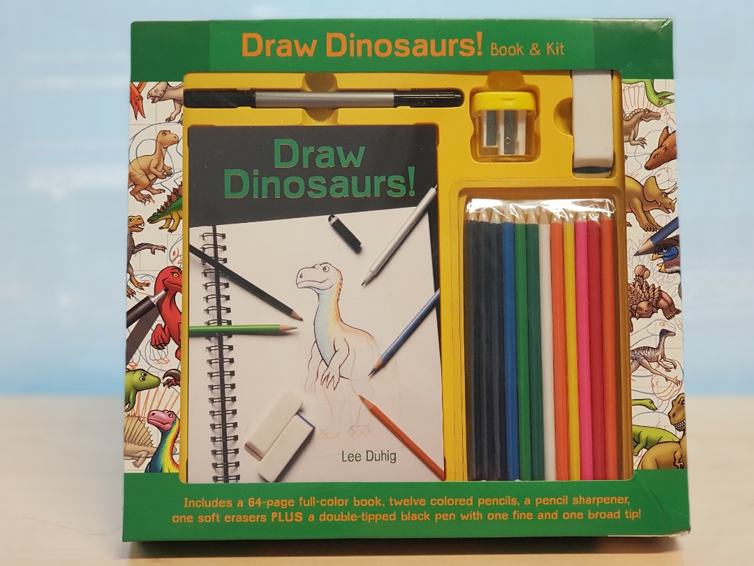 Draw Dinosaurs Book Kit Books Stationery Stationery On Carousell