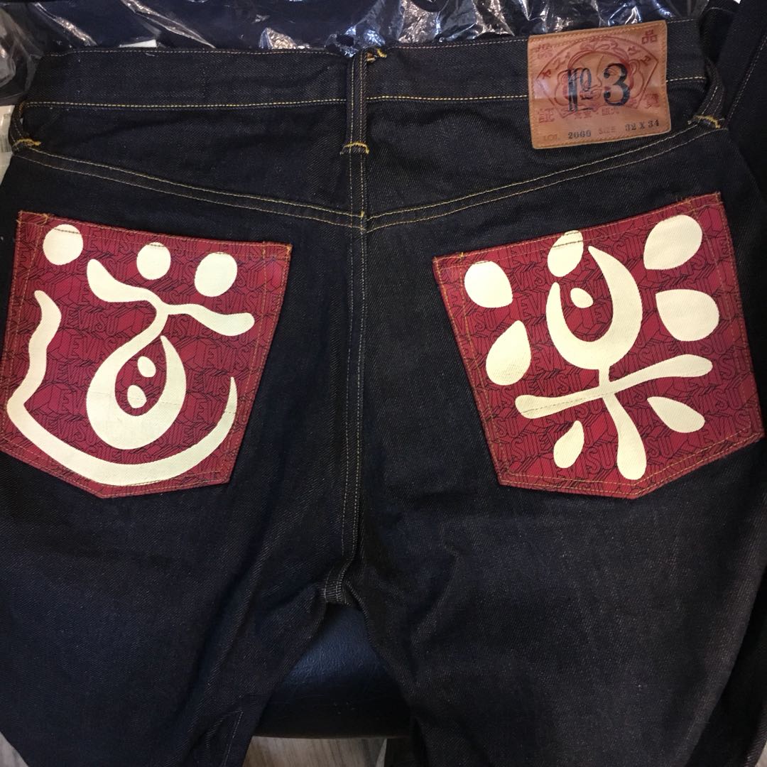 Evisu 牛仔褲日本名牌Evisu LOT. 2000 No.3 Size 32 x 34 大板東京樂道