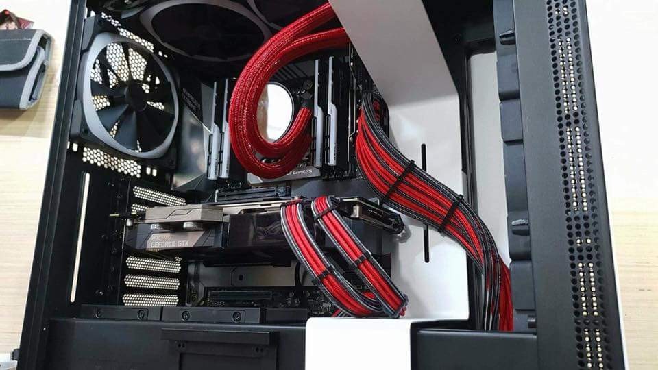 Gaming PC i9 rog build (Category: Desktops) located in Cebu City. Submitted by beagles30 (Listing ID 173623351, Image 1). Description: Cost 270k to build. Still bnew never been used only assembled. Selling for 180k Cpu: I9 7900x ----50k Mobo: RogRampageVi extreme mobo 39k GPU: Rog poseidon 1080ti -65k Memory:G skillz tridentz rgb 32gb 3000mhz - 23500 500gb 960 evo m.2 2x -13k each 500gb 850 evo ssd - 7500 1.5tb total Nzxt h700i case -11k Nzxt aer