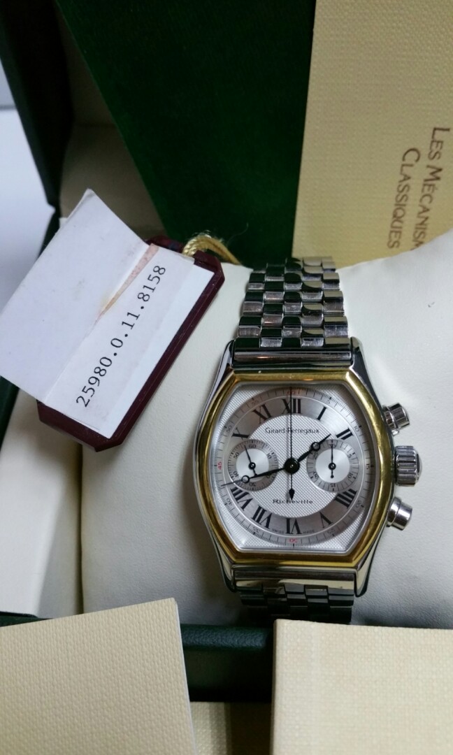 Girard Perregaux Richeville Ref 2710 watch 18k SS Chrono Automatic