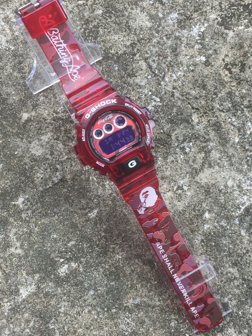g shock bape coca cola