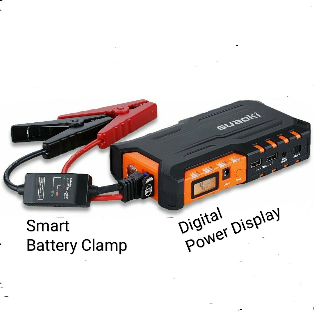 High Power 600A Suaoki G7 Plus Car Jump Starter Battery 18000mAh with