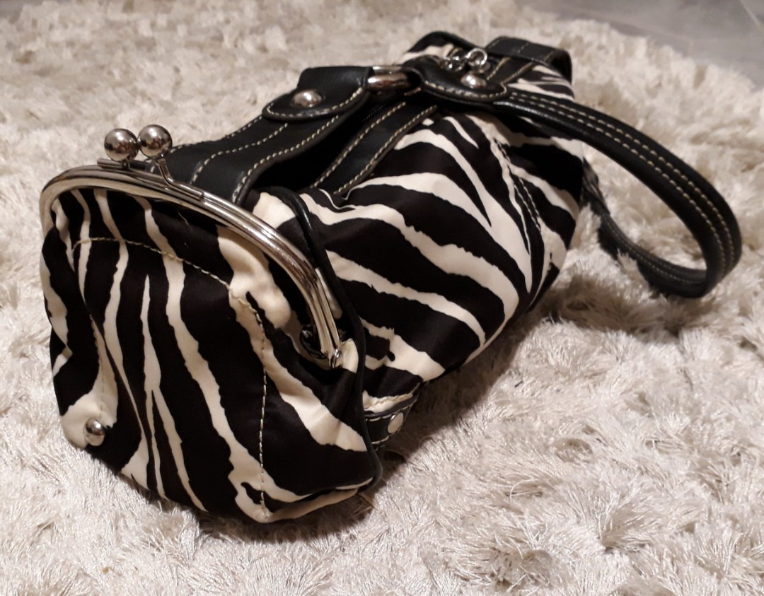 Buy Lychee bags Women Pu Zebra Print White And Black Shoulder Bag at  Amazon.in