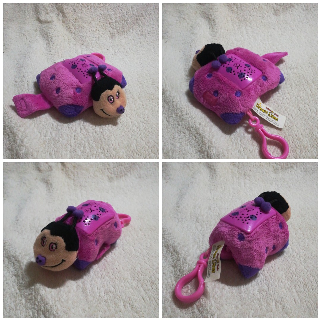 Mini Dream Lites Pillow Pets Keychain Lady Bug Babies Kids