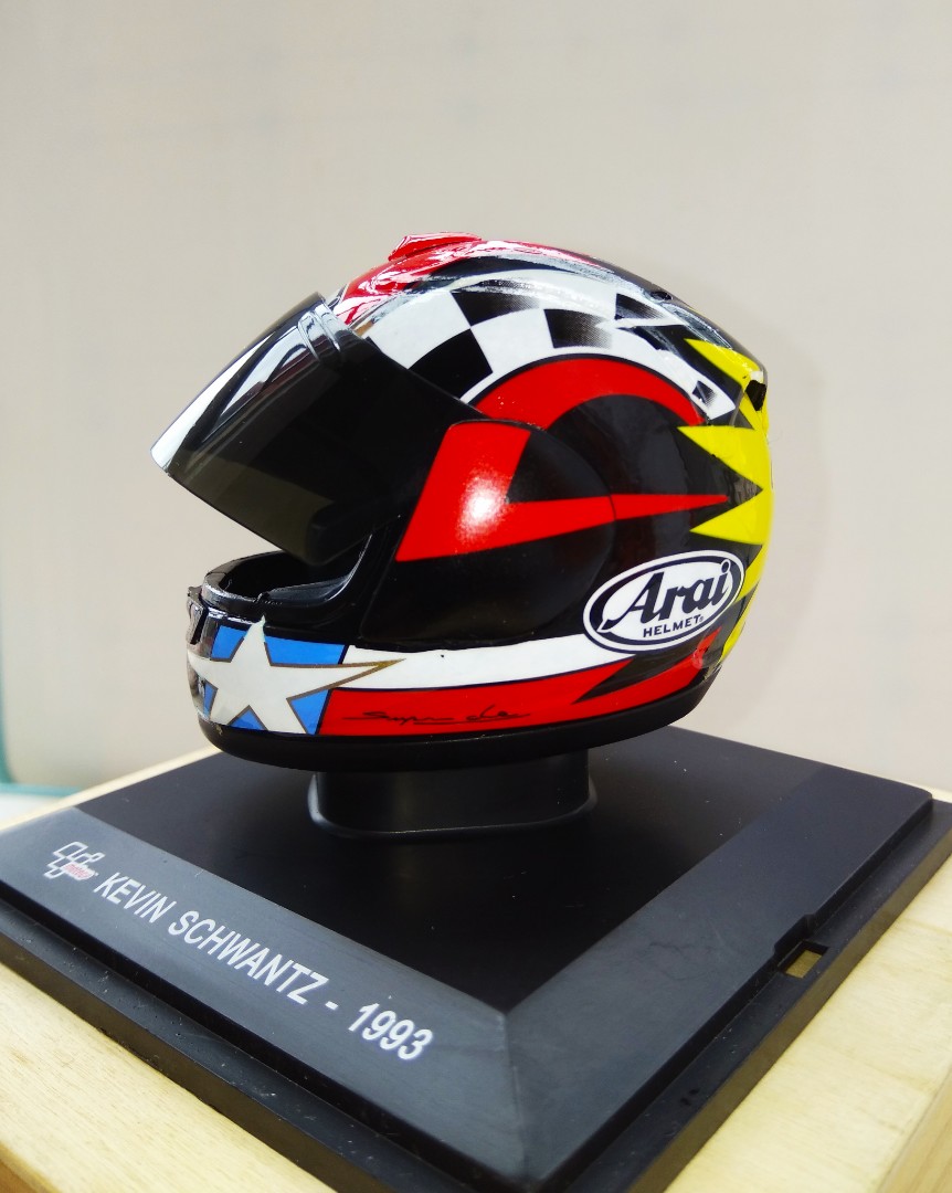 1/5 MotoGP 世界冠軍Kevin Schwantz 頭盔, 興趣及遊戲, 玩具& 遊戲類