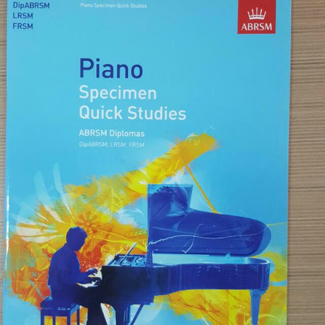 New Abrsm Lrsm Piano Exam Diploma Specimen Quick Studies Book - 