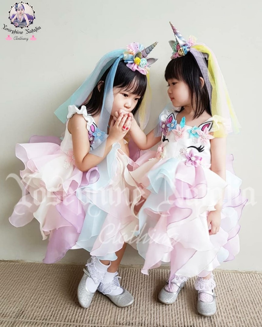 New Unicorn Dress For Kids Babies Kids Girls Apparel On Carousell