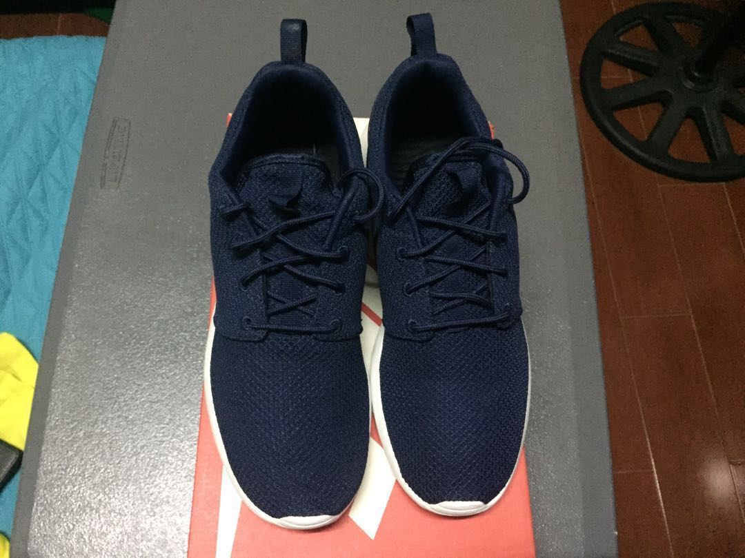 nike roshe run mens navy blue