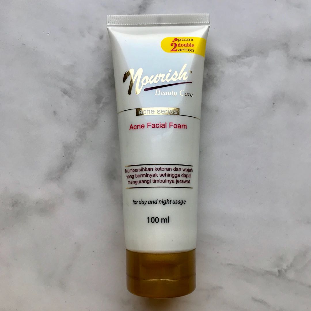 nourish acne facial foam