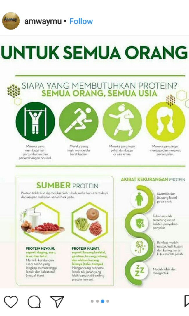 (harga 2 pcs) Nutrilite hi protein powder, Food & Drinks, NonAlcoholic