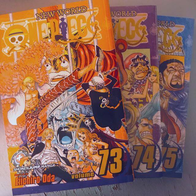 One Piece Vol 73 74 75 Hobbies Toys Books Magazines Comics Manga On Carousell