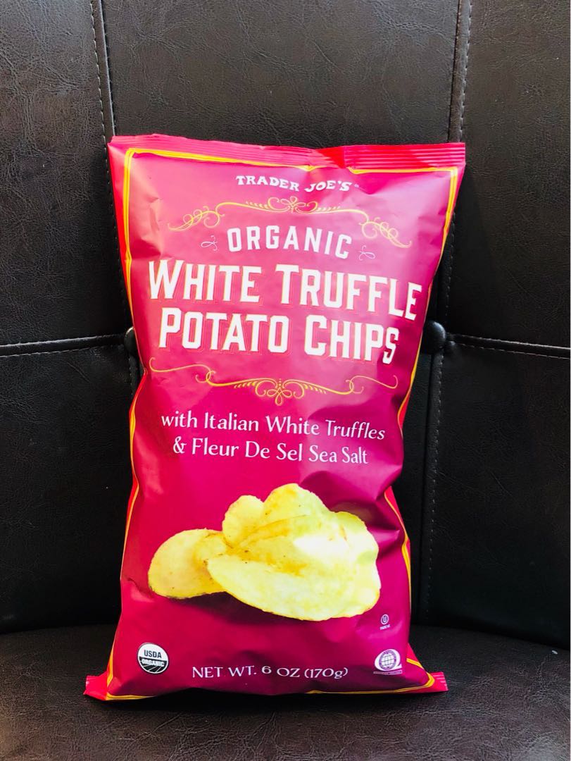 Organic White Truffle Chips Trader Joe’s 有機白松露海鹽薯片, 健康及營養食用品, 健康補充品, 健康