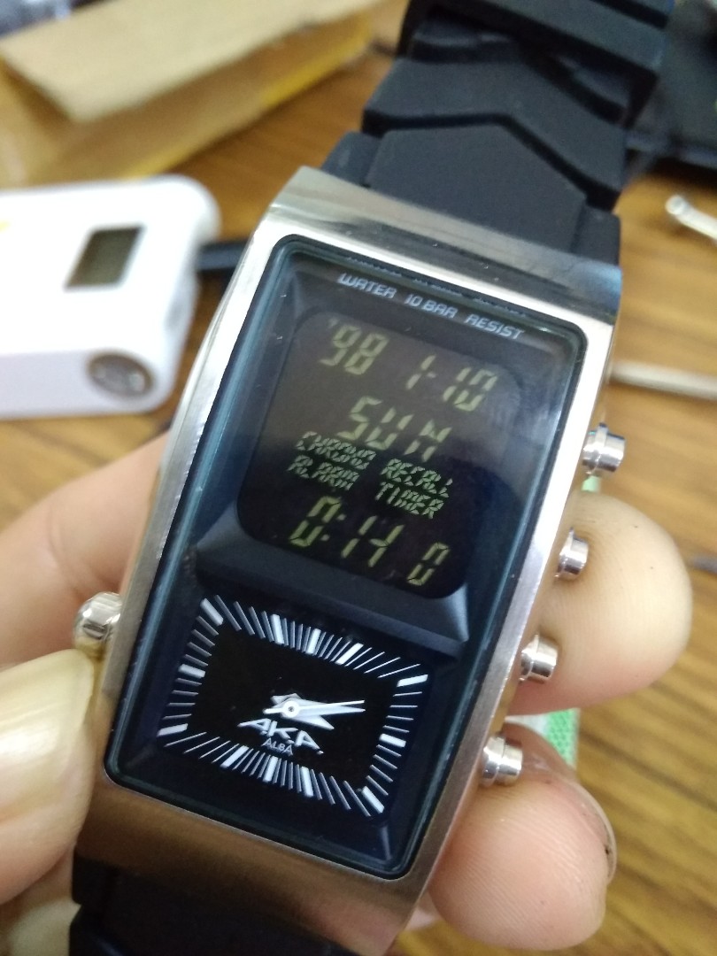 Alba analog digital watch store