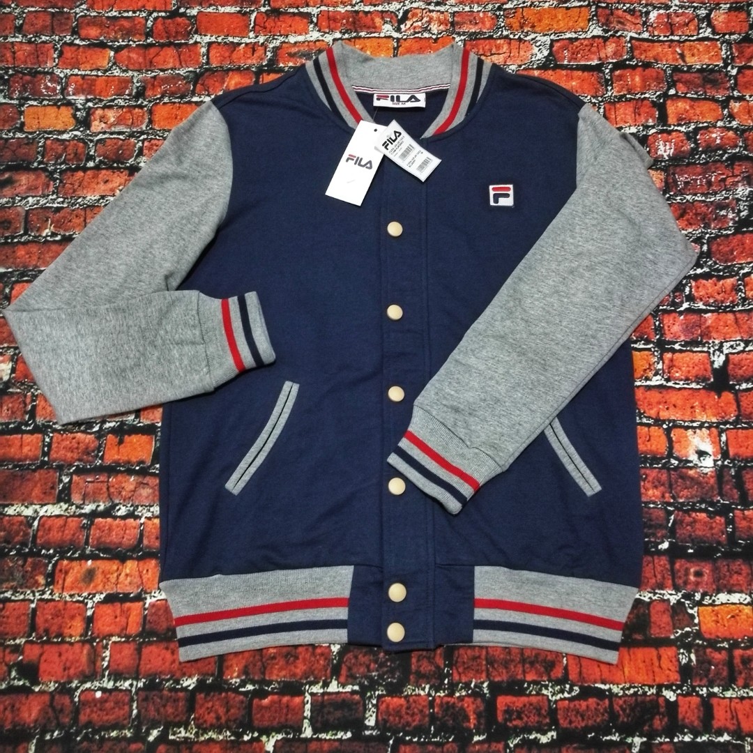 Original Fila Varsity Jacket, Men's Fashion, Clothes on