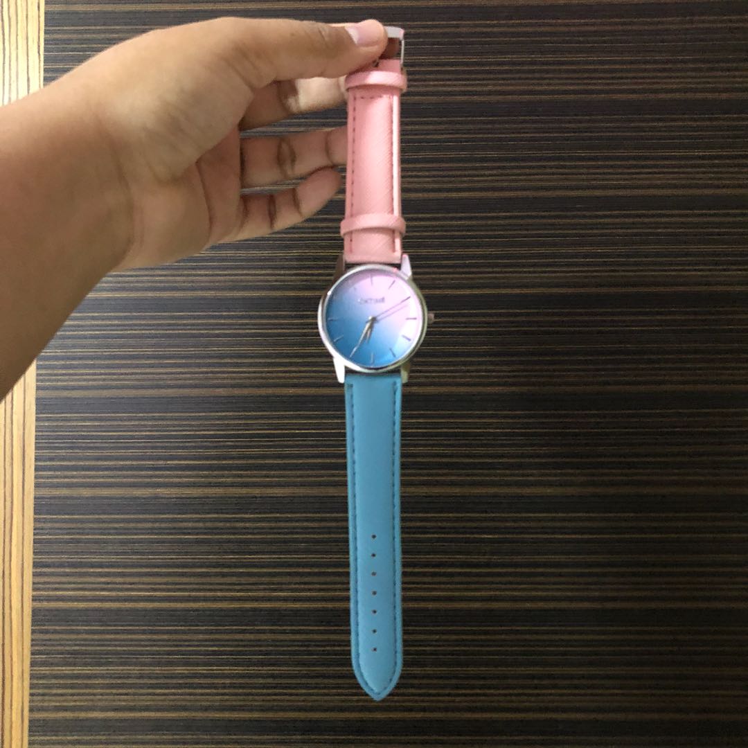 Pink Blue Watch, Women'S Fashion, Watches & Accessories, Watches On  Carousell