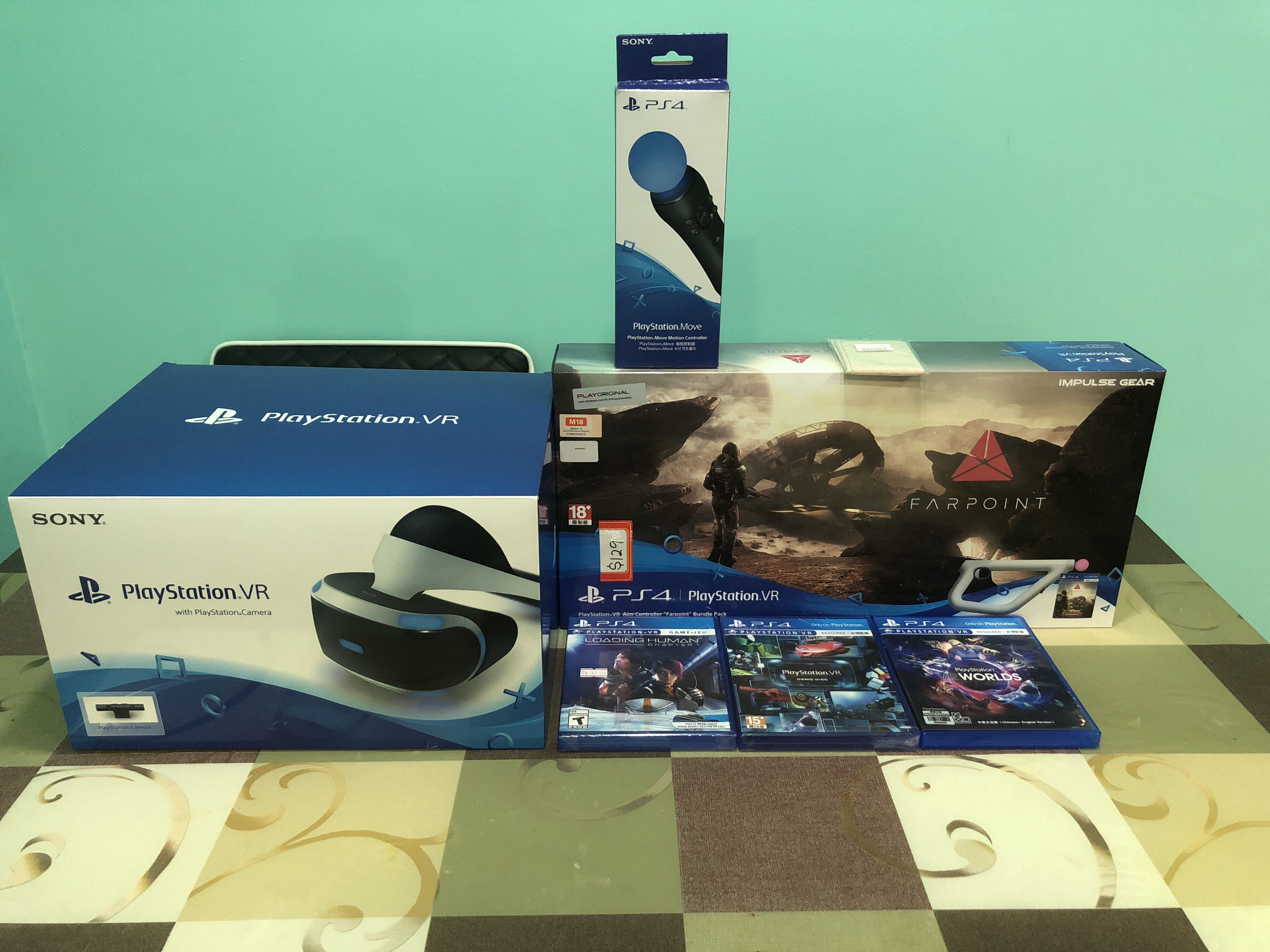 Playstation Vr Set With Far Point Gun Bundle Video Gaming Video Games Playstation On Carousell
