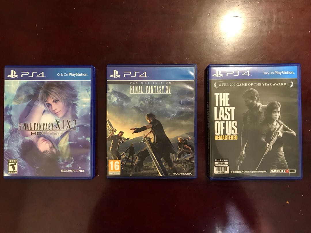 PS4: Final Fantasy X Day 1 Edition, The Last Of Us, and Final Fantasy X