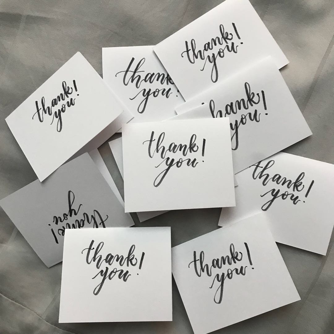 Simple Thank You Card Design Craft Handmade Craft On Carousell