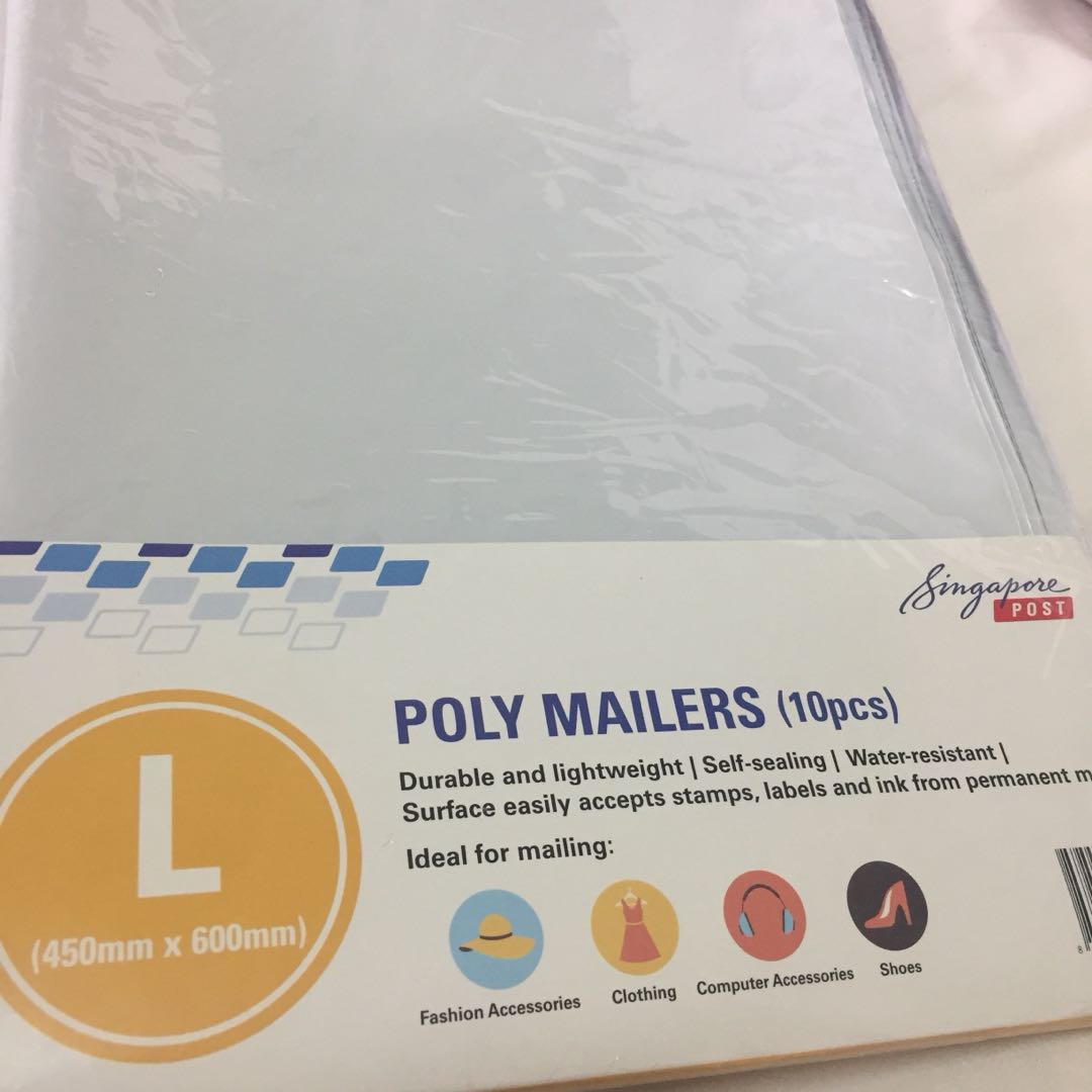 Singpost Poly Mailers Size L Everything Else On Carousell