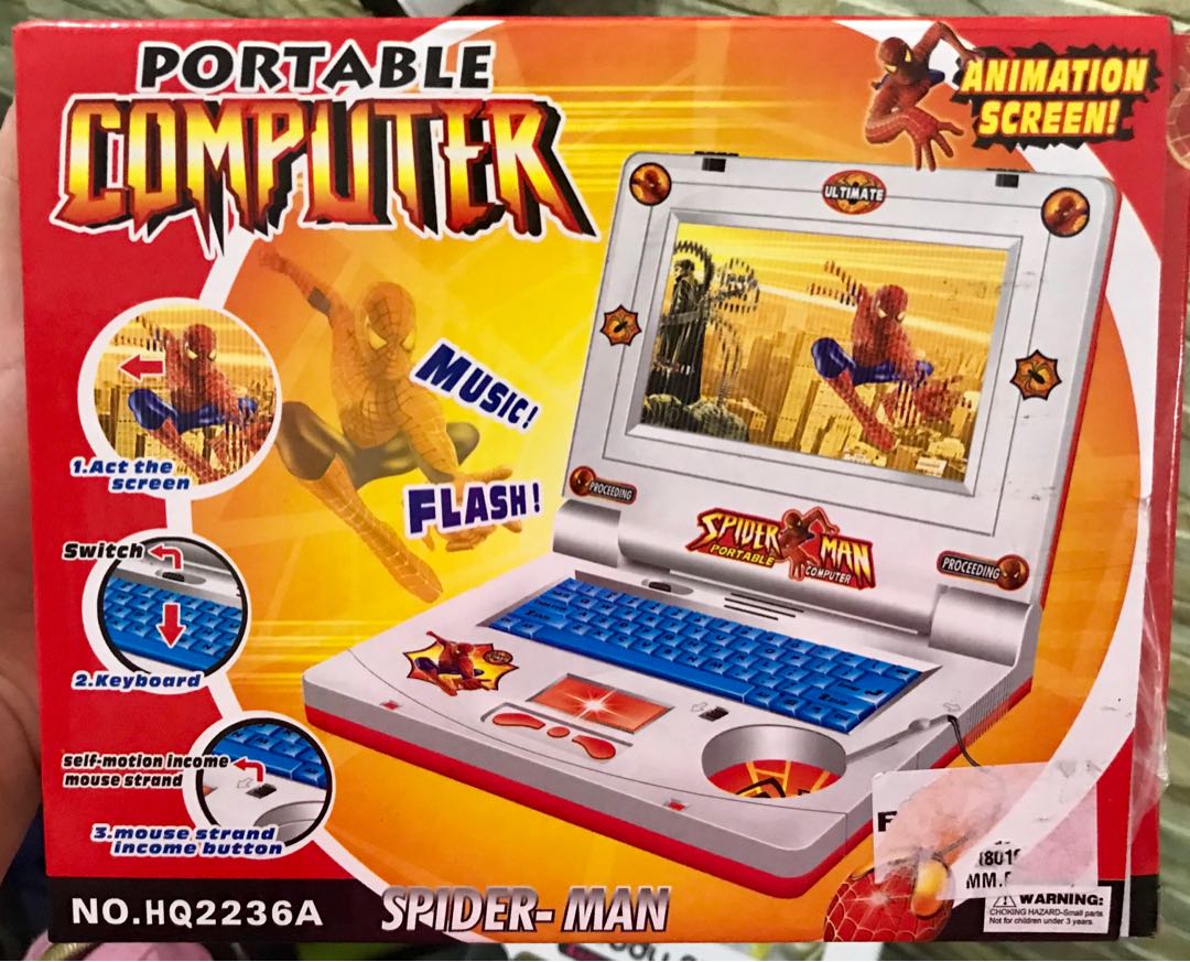 spiderman laptop toy