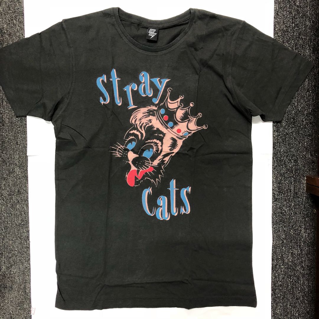 Cat Logo T Shirt New Official Stray Cats Men S T Shirts Makolli Tj