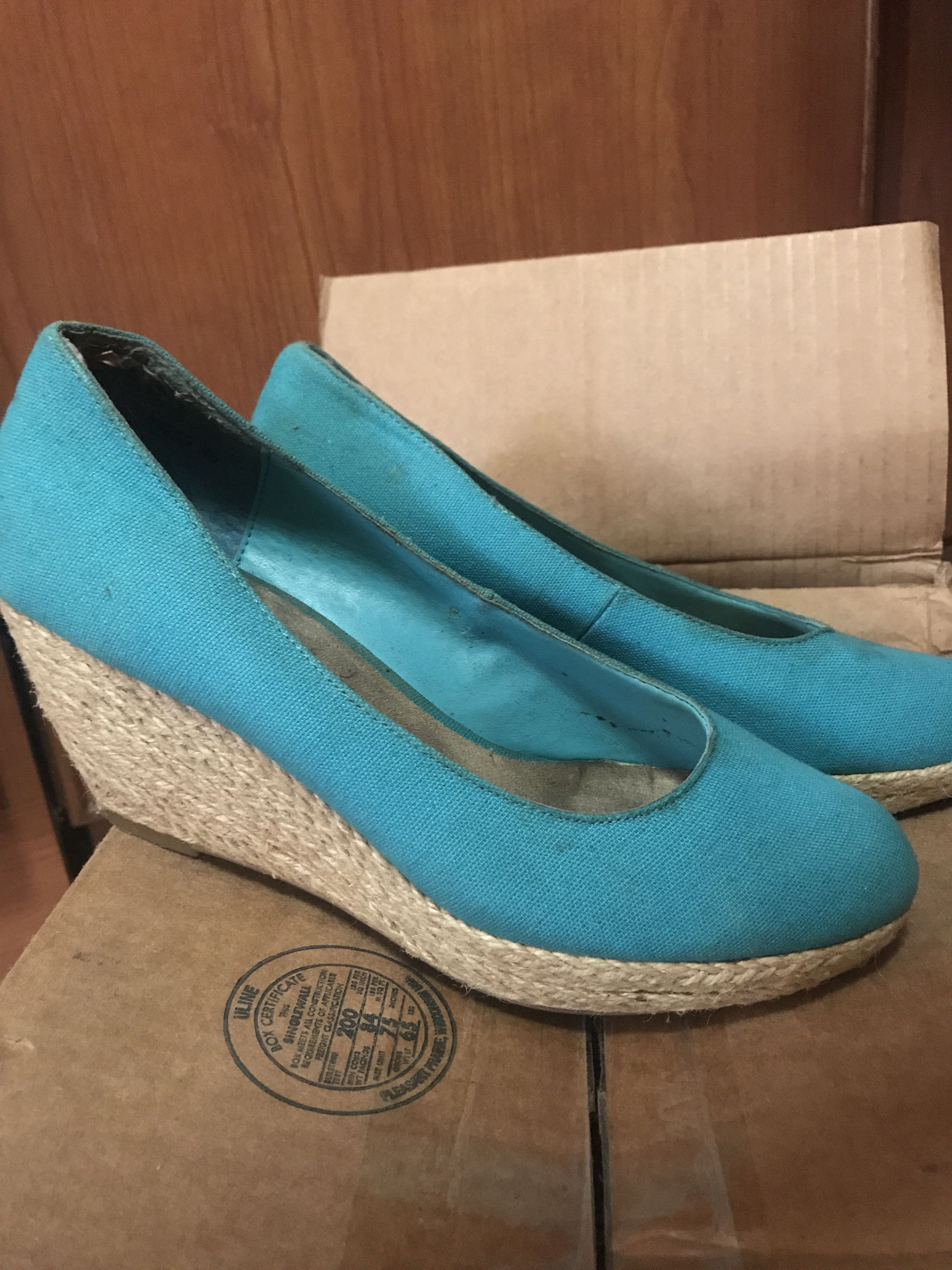 turquoise shoes new look