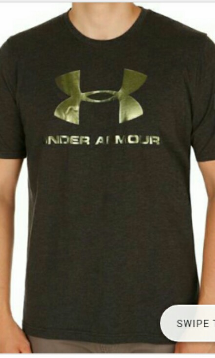 Under armour black and gold shirt, Men 