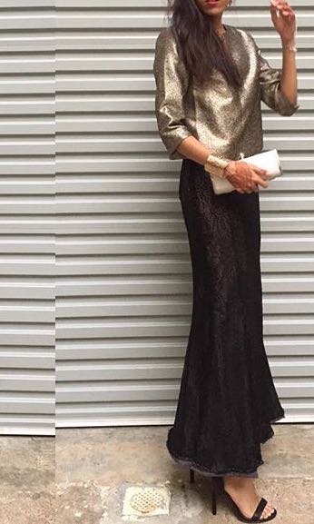 black gold sequin top