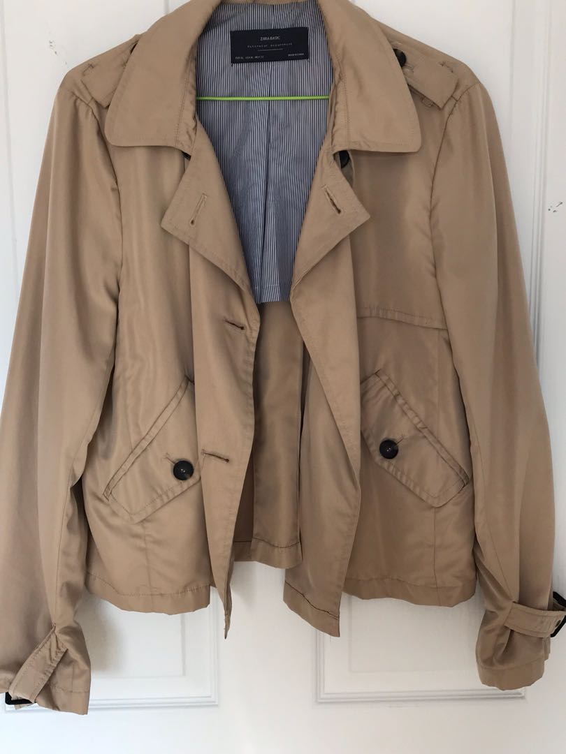 cropped trench coat zara