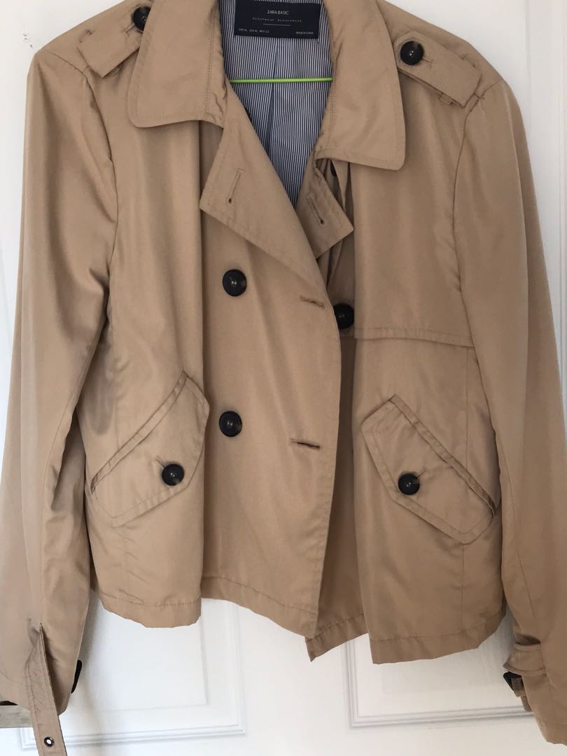 cropped trench coat zara