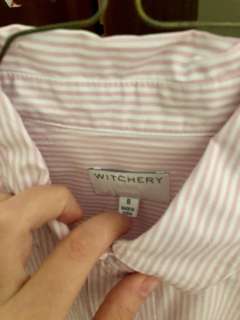 Witchery pinstriped cotton shirt, 8